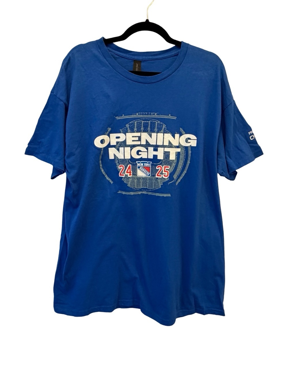 New York Rangers Opening Night 2024-2025 Heavy Cotton T-Shirt Mens XL Blue NHL